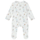Baby Boys White & Blue Carousel Babygrow, 1, hi-res